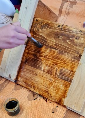 Customisation siège en bois 1