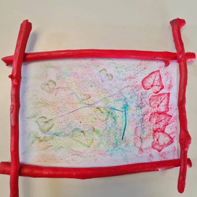 Encadrement oeuvre impression à la cire 2